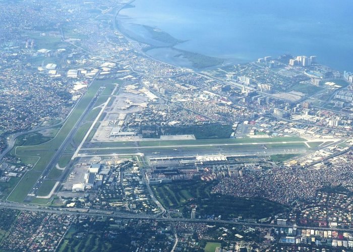 NAIA complex in air view